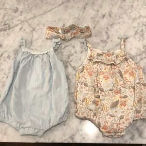 Piper & Posie Rompers Never Worn